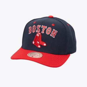 Mitchell & Ness Navy Boston Red Sox All In 2.0 Pro Crown Snapback Hat Blue 772412