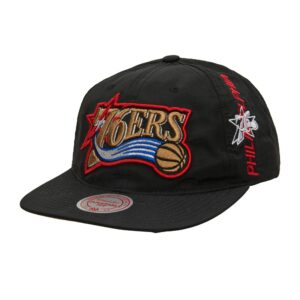 Baseball Cap Mitchell & Ness Nylon Szn Deadstock Snapback HWC Philadelphia 76ers Black 770076