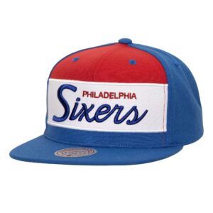 Mitchell & Ness Retro Sport Snapback HWC Philadelphia 76ers Cap Blue 770072