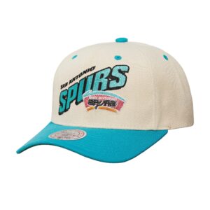 Mitchell & Ness Retro Type Pro Snapback HWC San Antonio Spurs Baseball Cap Beige 771194