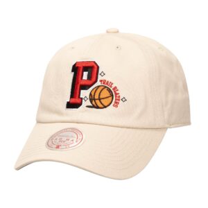 Mitchell & Ness S Swagger Strapback Baseball Cap HWC Portland Trail Blazers Beige 770802