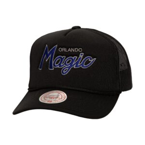 Mitchell & Ness Script Trucker HWC Orlando Magic Baseball Cap Black 769155