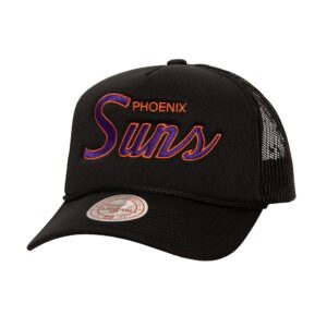 Mitchell & Ness Script Trucker HWC Phoenix Suns Baseball Cap Black 770468