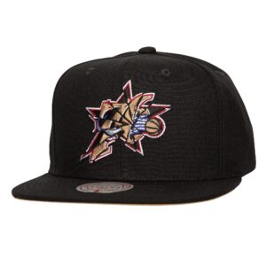 Mitchell & Ness Shattered Snapback HWC Philadelphia 76ers Baseball Cap Black 769398