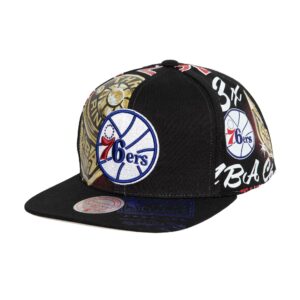 Mitchell & Ness Shirt Remix Snapback HWC Philadelphia 76ers Black 770252