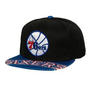 Mitchell & Ness Snapshot Snapback HWC Philadelphia 76ers Cap Black 769889