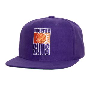 Mitchell & Ness Sweet Suede Snapback HWC Phoenix Suns Baseball Cap Violet 770566