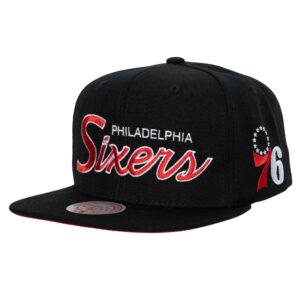 Mitchell & Ness Team Script 2.0 Snapback Philadelphia 76ers Cap Green 770231