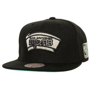 Mitchell & Ness Watch Me Shine Snapback HWC San Antonio Spurs Baseball Cap Black 771160