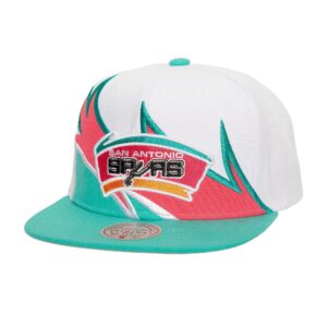 Mitchell & Ness Waverunner Snapback HWC San Antonio Spurs Baseball Cap White 771219