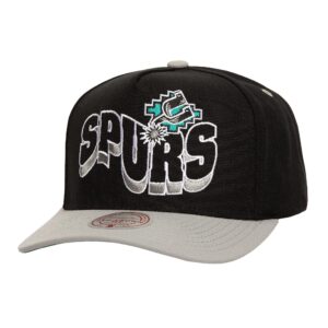 Mitchell & Ness Wavy Pro Snapback HWC San Antonio Spurs Baseball Cap Grey 771165