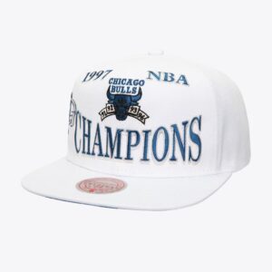 Mitchell & Ness White Chicago Bulls 1997 NBA Finals Champions Flipside OG Snapback Hat White 772436