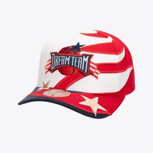 Mitchell & Ness White Team USA Just Don Dream Team Pro Crown Snapback Hat White 772059