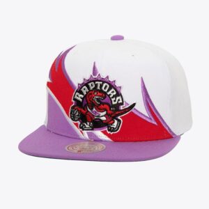 Mitchell & Ness White Toronto Raptors Hardwood Classics Waverunner Snapback Hat Black 771974