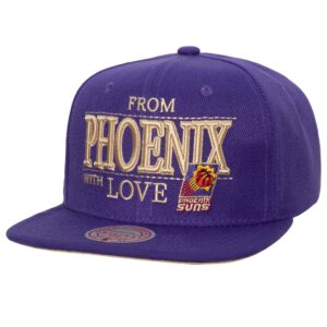 Mitchell & Ness With Love Snapback HWC Phoenix Suns Baseball Cap Blue 770575