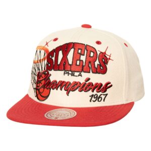 Mitchell & Ness x Melody Ehsani Champions Snapback Philadelphia 76ers Baseball Cap Beige 770321