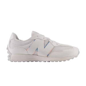 New Balance 327 Big Kid 'White Gray Iridescent' Sneakers White/Quartz gray GS327WHT