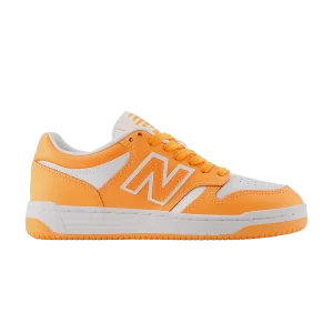 New Balance 480 Big Kid 'Hot Mango' Sneakers Hot Mango/White GSB480HM