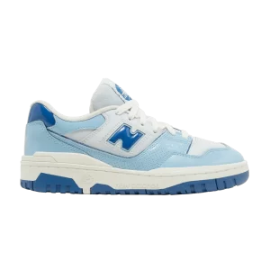 New Balance 550 Big Kid 'Patent Leather Pack – Chrome Blue 'Chrome blue/Quartz gray GSB550KE