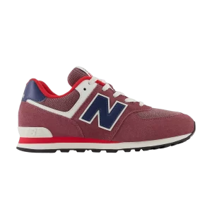 New Balance 574 Big Kid Wide 'Washed Burgundy Navy 'Sneakers Washed Burgundy/Navy GC574NX1 W