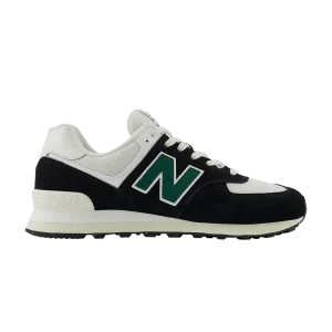 New Balance 574 'Black Marsh Green' Sneakers Black/White/Marsh Green U574RBG