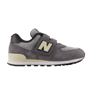 New Balance 574 Hook & Loop Little Kid Wide 'Grey Day 2024 - Magnet' Magnet/Sandstone PV574LGG W