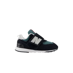 New Balance 574 New-B Hook & Loop Toddler Wide 'Black New Spruce' Black/New Spruce NW574MGH W