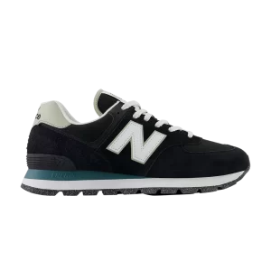 New Balance 574 Rugged 'Black Teal' Sneakers Black/White ML574DBW