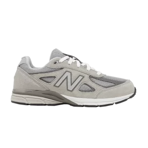 New Balance 990v4 Big Kid 'Kool Gray Silver Filigree' Sneakers Cool Grey/Silver Filigree GC990GR4