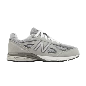 New Balance 990v4 Big Kid Wide 'Kool Gray Silver Filigree 'Sneakers Cool Grey/Silver Filigree GC990GR4 W