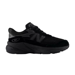 New Balance 990v6 Big Kid 'Black Metallic' Sneakers Black GC990BB6