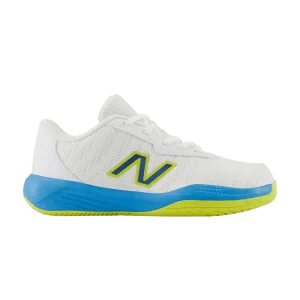 New Balance 996v5 Big Kid Wide 'Unity of Sport 'Sneakers White/Spicy blue KC996QU5 W