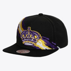 Baseball Cap Mitchell & Ness Black Los Angeles Kings Vintage Paintbrush Snapback Hat Black 1163550