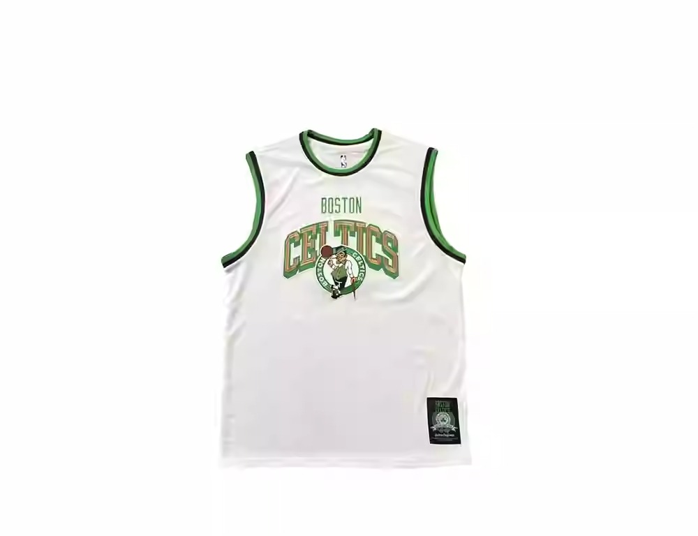 Buck Up Boston Celtics White Jersey 1140897