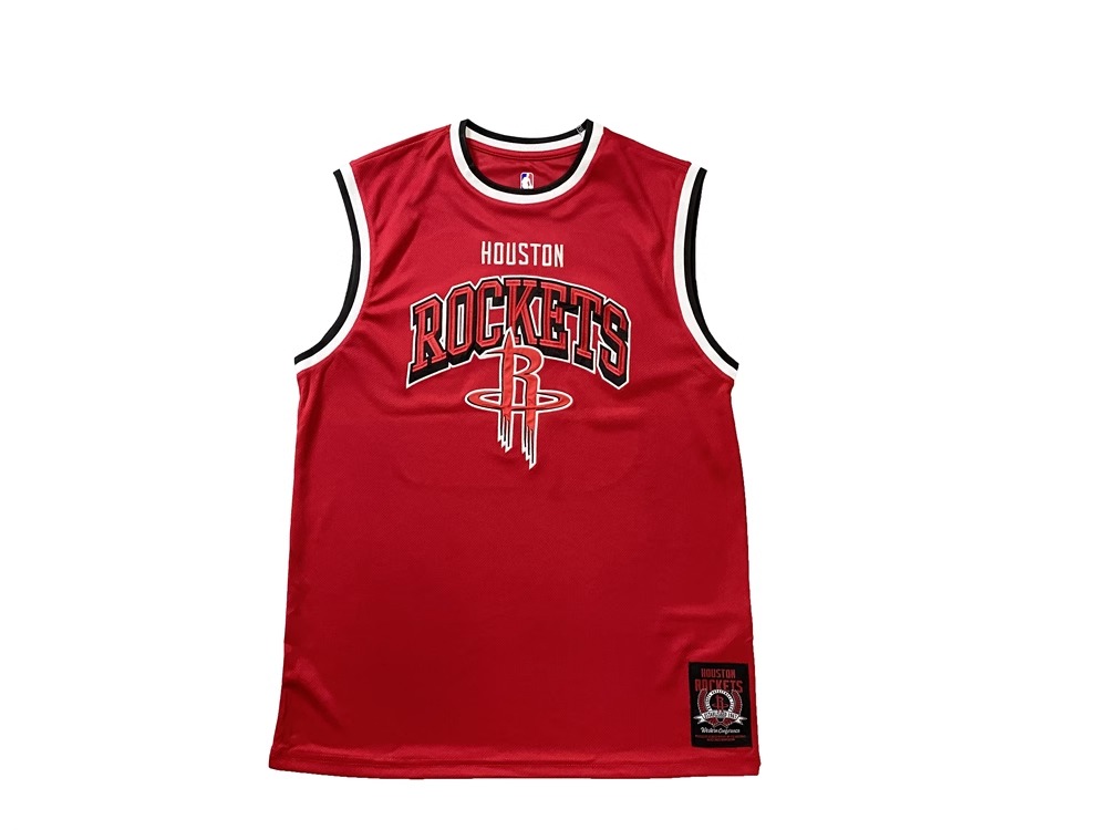 Buck Up Houston Rockets Red Jersey Basketball Jersey Black 1132481