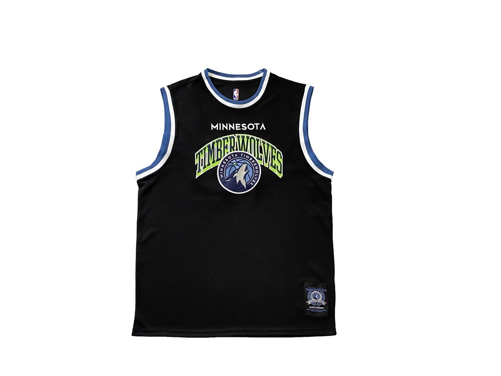 Buck Up Minnesota Timberwolves Black Jersey Basketball Jersey Black 1132433