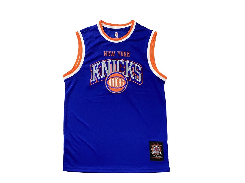 Buck Up New York Knicks Blue Jersey Black 1132461