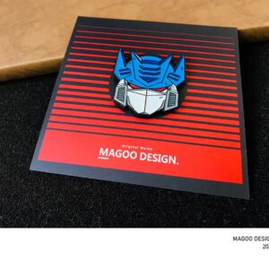 Magoo Design Transformers Blue Pin Icon Pink 1089986