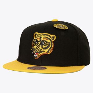 Mitchell & Ness Black Boston Bruins 75th Anniversary Snapback Hat Black 1069700