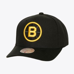 Mitchell & Ness Black Boston Bruins Icon Grail Pro Vintage Snapback Hat Black 1069348