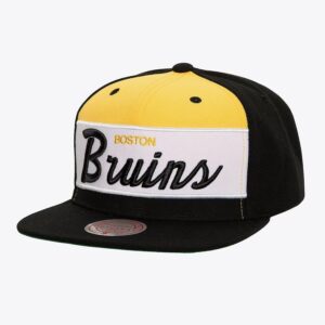 Baseball Cap Mitchell & Ness Black Boston Bruins Retro Sport Vintage Snapback Hat Black 1069447