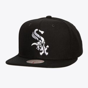 Mitchell & Ness Black Chicago White Sox Shattered Snapback Hat White 776353