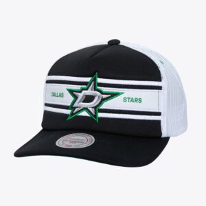 Baseball Cap Mitchell & Ness Black Dallas Stars Sideline Trucker Snapback Hat Black 1112152