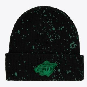 Mitchell & Ness Black Minnesota Wild Nep Cuffed Knit Hat Black 1170268