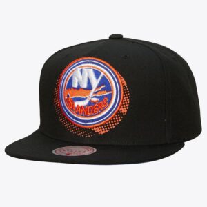 Mitchell & Ness Black New York Islanders 7.0 Big Face Snapback Hat Black 1185114