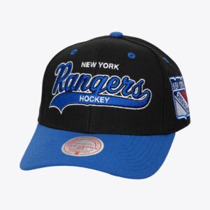 Mitchell & Ness Black New York Rangers Tailsweep 2.0 Pro Snapback Hat Black 1185146