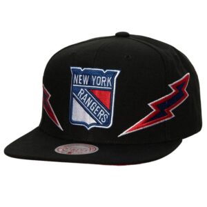 Baseball Cap Mitchell & Ness Black New York Rangers Vintage Double Trouble Snapback Hat Black 1185136