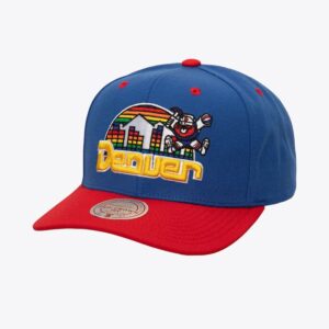 Mitchell & Ness Blue Denver Nuggets Hardwood Classics All In 2.0 Pro Crown Snapback Hat Blue 774382