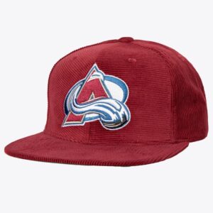 Mitchell & Ness Burgundy Colorado Avalanche All Directions Corduroy Snapback Hat Burgundy 1089958