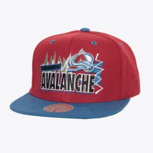 Mitchell & Ness Burgundy Colorado Avalanche Buzz Snapback Hat Cream 1103537